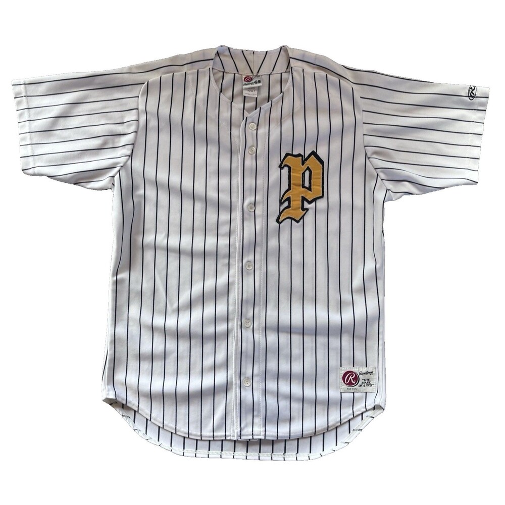 Rawlings Made in the USA Pittsburgh Pirates Pinstripe Jersey #11 Size 46 Sewn